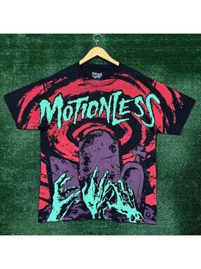Motionless in White Graveyard Shift All Over Rock T-Shirt Size Large